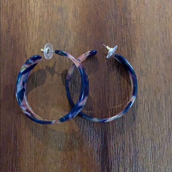 BaubleBar Jewelry - BaubleBar Multi Colored Resin Hoops BaubleBar Jewelry - BaubleBar Multi Colored Resin Hoops